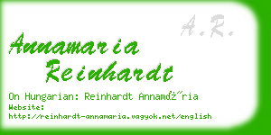 annamaria reinhardt business card